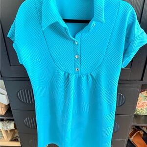 Women's Blue Collared dress